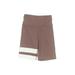 Body Language Sportswear Athletic Shorts: Brown Color Block Activewear - Women's Size Small