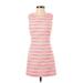 Eliza J Casual Dress - Mini: Pink Stripes Dresses - Women's Size 0