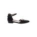 Paul Green Flats: D'Orsay Chunky Heel Casual Black Print Shoes - Women's Size 4 - Almond Toe