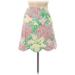 Lilly Pulitzer Casual A-Line Skirt Mini: Green Print Bottoms - Women's Size 8