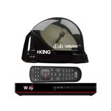KING Tailgater Pro Premium Satellite Portable TV Antenna w/DISH Wally HD Receiver DISH DTP4950