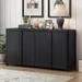 Buffet Cabinet with Storage, Kitchen Sideboard Buffet with 4 Doors Console Table, Modern Sideboard for Dinning Room, Living Room
