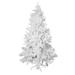 6.9' White Artificial Christmas Pine Tree Xmas Tree with 1150 Branch Tips Metal Stand - 6.9ft