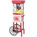 Retro Classic Popcorn Machine with 2.5 Oz Kettle, Interior Light, Measuring Spoons and Scoop, Makes 10 Cups