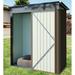 Outdoor Storage Shed,Tool Shed with Sloping Roof and Lockable Door,Metal Shed for Backyard Garden Patio Lawn