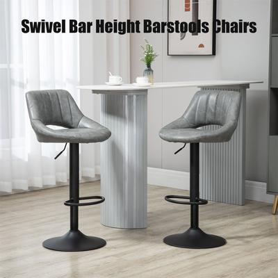 Swivel Bar Height Barstools Set of 2