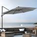 BONOSUKI 10Ft Cantilever Offset Patio Umbrella,Hanging Market Umbrella