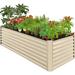 8x4x2ft Outdoor Metal Raised Garden Bed, Deep Root Planter Box