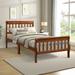 Modern Rustic Queen Platform Bed Frame with Headboard, No Box Spring