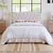 Elegant Linen Upholstered Platform Bed with Diamond Tufted Details, Full Size