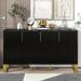 Buffet Sideboard Storage Cabinet Console Table with Adjustable Shelf, 4 Doors