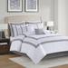 8pc Cal King Embroidered Comforter Set White
