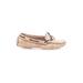Tod's Flats: Boat Shoes Platform Boho Chic Tan Shoes - Women's Size 39 - Almond Toe