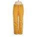 Lands' End Jeans - Mid/Reg Rise: Yellow Bottoms - Women's Size 4