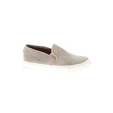 Steve Madden Sneakers: Slip-on Stacked Heel Casual Gray Print Shoes - Women's Size 7 - Almond Toe