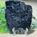 Pierre de décoration de dalle de tourmaline noire naturelle cristal de quartz Reiki haute