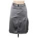 Oscar by Oscar De La Renta Casual Skirt: Gray Print Bottoms - Women's Size 12