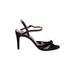 Joie Heels: Black Print Shoes - Women's Size 39 - Open Toe