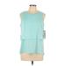 Calvin Klein Performance Active Tank Top: Teal Activewear - Women's Size Large