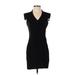 Parker Casual Dress - Sheath: Black Solid Dresses - Women's Size X-Small