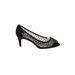 Adrianna Papell Heels: Slip-on Stilleto Cocktail Black Solid Shoes - Women's Size 8 - Peep Toe