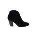 Old Navy Ankle Boots: Black Print Shoes - Women's Size 6 - Almond Toe