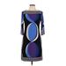 Donna Morgan Casual Dress - Mini: Blue Dresses - Women's Size 10