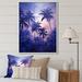 Design Art Mystical Plam Tree Magic Impressions I On Canvas Print Canvas, Cotton in Indigo | 20 H x 12 W x 1 D in | Wayfair FL117739-12-20-WH