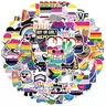 10/30/50/100 pz Mix non binario pansessuale Transgender bisessuale asessuale orgoglio adesivi LGBT