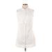 BCBGeneration Casual Dress - Mini High Neck Sleeveless: White Print Dresses - Women's Size Small