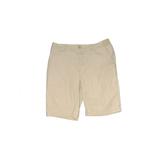 Lands' End Khaki Shorts: Tan Print Bottoms - Kids Boy's Size X-Large - Light Wash