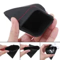 Nuova custodia rigida per cuffie Mini nera custodia per auricolari portatile custodia per auricolari in pelle PU custodia protettiva per cavi USB