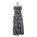 Lane Bryant Casual Dress - Midi Square Sleeveless: Black Dresses - Women's Size 14 Plus