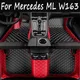 Tapis de sol de voiture en cuir pour Mercedes ML tapis repose-pieds intérieur central
