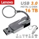 Lenovo-Mini clé USB en métal 128 Go 256 Go 512 Go 1 To 2 To périphérique de stockage disque U