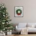 Stupell Industries Good Tidings Holiday Wreath Framed On Canvas Print Canvas in Green | 31 H x 25 W x 1.7 D in | Wayfair ba-834_ffl_24x30