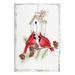 Stupell Industries Cardinals & Snowy Birdhouse On MDF by Emma Leach Print in White | 19 H x 13 W x 0.5 D in | Wayfair ba-345_wd_13x19