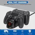 PS4 Controller Charger Dock Station Fast Charging PS4 Charging Station with LED Indicator for
