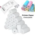 10 Rolls Sticker Thermal Papers Label Papers for Bluetooth Printer 57MM Printing Paper Replacement