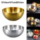 1PC Thick Metal Rice Cereal Bowls Stainless Steel Bowl Double Walled Ice Cream Soup Bowls Heating