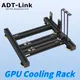 DIY External Graphics Card Cooling Rack Graphics Card ATX Power Supply Bracket Dual GPU Holder