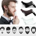 Men Beard Comb Hairdressing Beard Care Transparent Appearance Moustache Moulding Comb Shaping