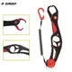 New Fishing Grip Portable Fish Controller Aluminum Alloy Lure Bass Fishing Pliers Lip Gripper Hook