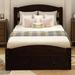 Red Barrel Studio® Platform Twin Bed Frame w/ Storage Drawer & Wood Slat Support No Box Spring Needed Walnut Bedroom Bed Wood in Brown | Wayfair