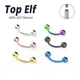 New Styles ASTM F136 Titanium Eyebrow Piercing Curved Barbell Lip Ring Daith Helix Earring Body
