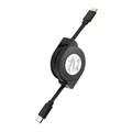 USB2.0 480Mbps 60W Data Sync Cord Type C to Type C Charging Cable Retractable Fast Cord for Phone