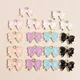 10pcs 16*13 Enamel Pink Bowknot Charms for Jewelry Making Handmade DIY Cute Girl Charms Pendants