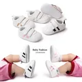 White Baby Shoes Fashion Stripes Sneakers Soft Sole Non-slip Infant Kids Boys Girls Walking