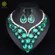 Fashion Indian Jewellery Indian Crystal Necklace Earrings Bridal Jewelry Sets For Brides Party