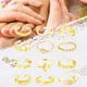 Alloy Fish Tail Lotus Flower Fashion Jewelry Heart Star Open Ring Vintage Foot Ring Set Women Toe